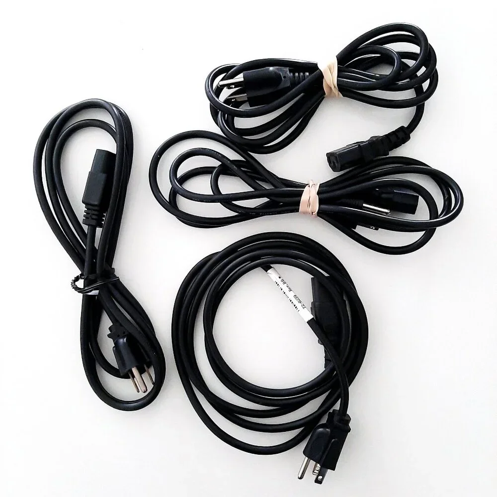 Bundle 19 Cables and Cords (HDMI, USB, VGA, Printer, Telecom, Power)